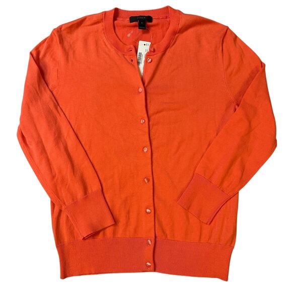 J. Crew Sweaters - J. Crew Coral, Light Weight, Cardigan NWT- S